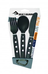 Alphaset 3pc Cutlery Set (Knife, Fork, Spoon) -