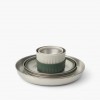 Detour Stainless Steel Collapsible Dinnerware Set - [2P] [6 Piece]