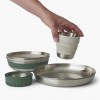 Detour Stainless Steel Collapsible Dinnerware Set - [2P] [6 Piece]