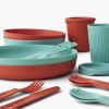 Passage Dinnerware Set - [2P] [14 Piece] - Blue + Orange