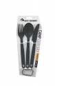 Camp Cutlery Set - 3pc - Charcoal