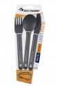AlphaLight Cutlery Set 3pc (Knife, Fork, Spoon) -