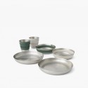 Detour Stainless Steel Collapsible Dinnerware Set - [2P] [6 Piece]